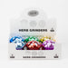 3" Magic Mushroom Design Metal Grinder 4 Layers - Box of 6 Display Pack 777 Smoke
