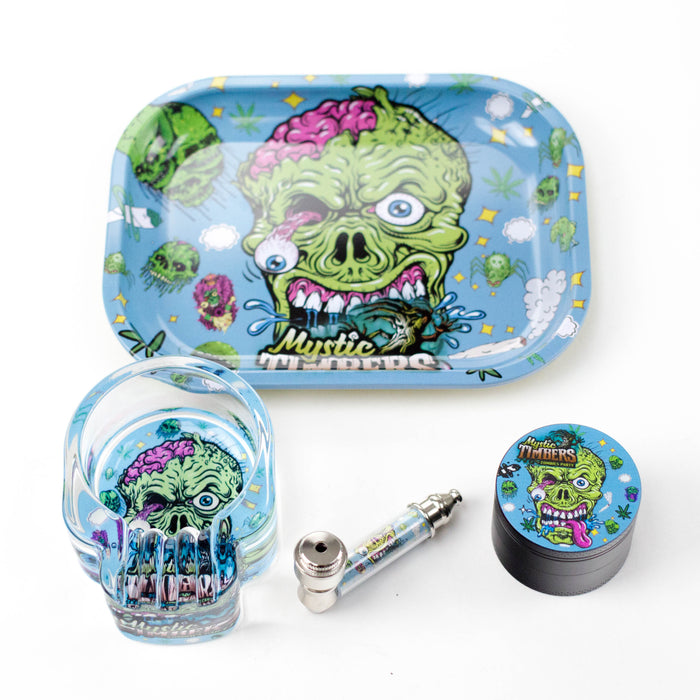 4-in-1 Metal Pipe Smoke Set Complete Kit Bundle 777 Smoke