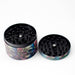2.5" Mix Classic Design Metal Grinder 4 Layers - Box of 12 Display Pack 777 Smoke