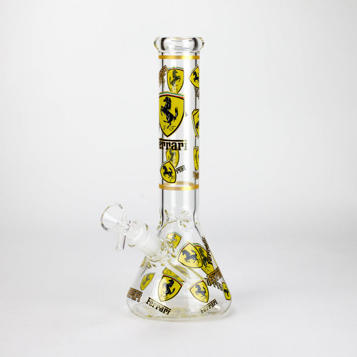 10" Luxury Car Design Glass Beaker Bong Glass Bong 777 Smoke Ferrari