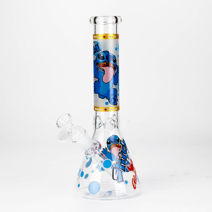 10" Turtle Design Glass Beaker Bong – Glow in the Dark