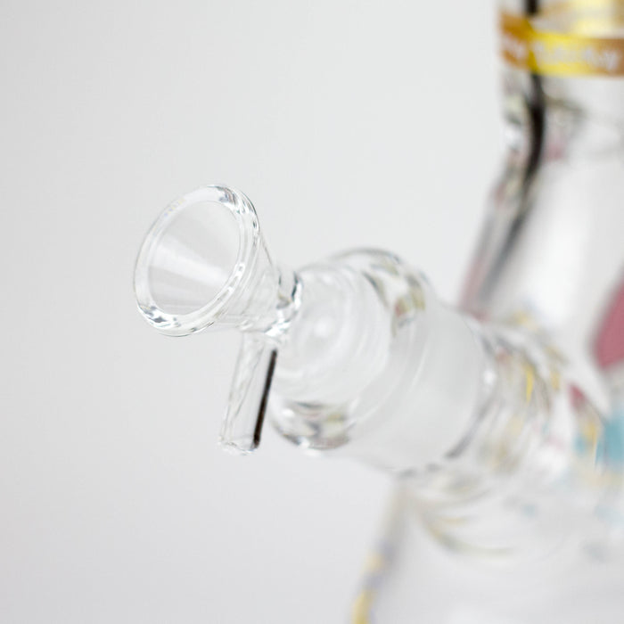 14" Carton Design 7mm Thick Heavy Duty Glass Beaker Bong – Glow in the Dark