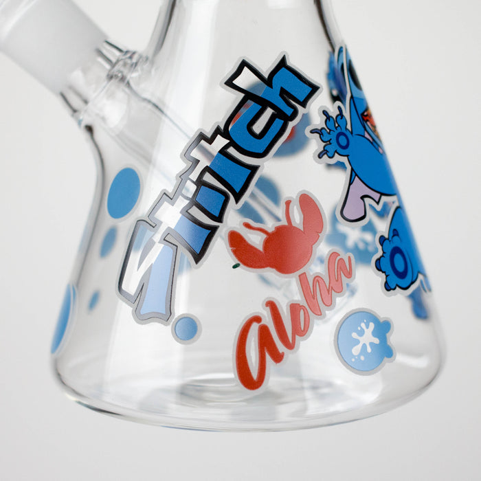 10" Turtle Design Glass Beaker Bong – Glow in the Dark