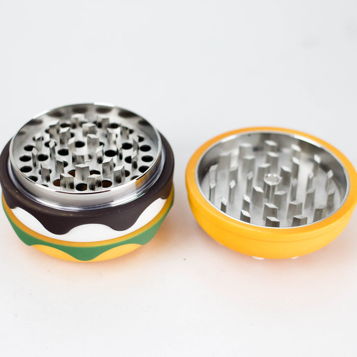 3" Hamburger Shape Metal Grinder 4 Layers - Box of 6