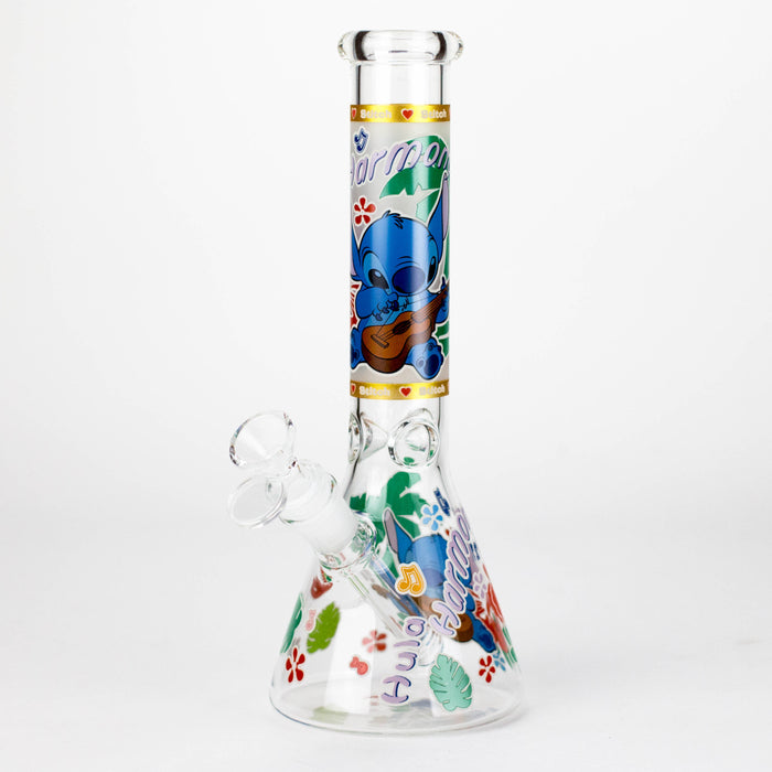 10" Turtle Design Glass Beaker Bong – Glow in the Dark