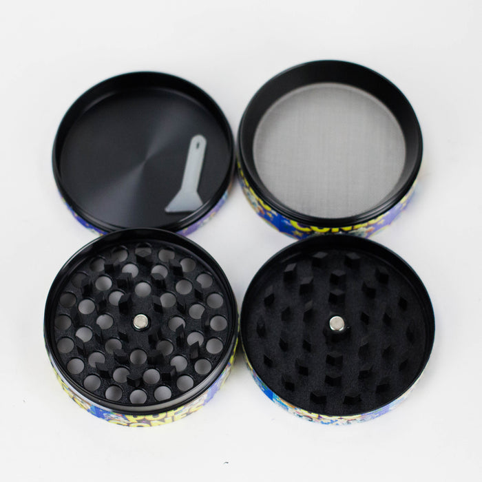2.5" Popcorn Design High Quality Metal Grinder 4 Layers – Box of 12