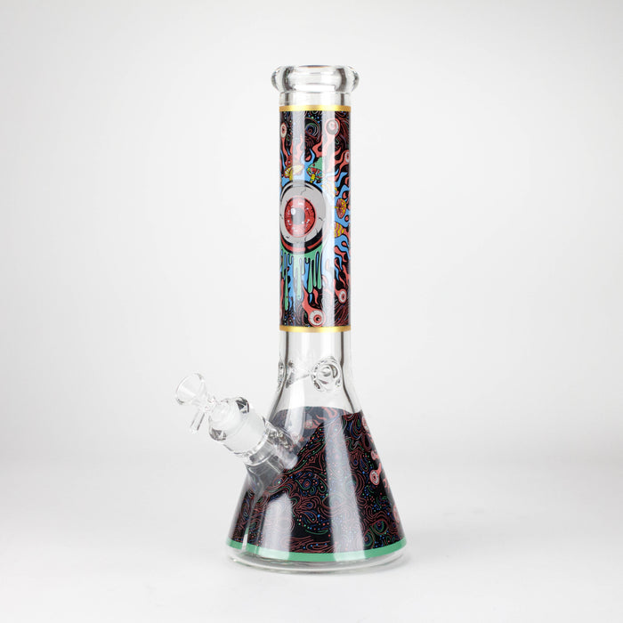 14" Eye Design 7mm Thick Heavy-Duty Glass Beaker Bong