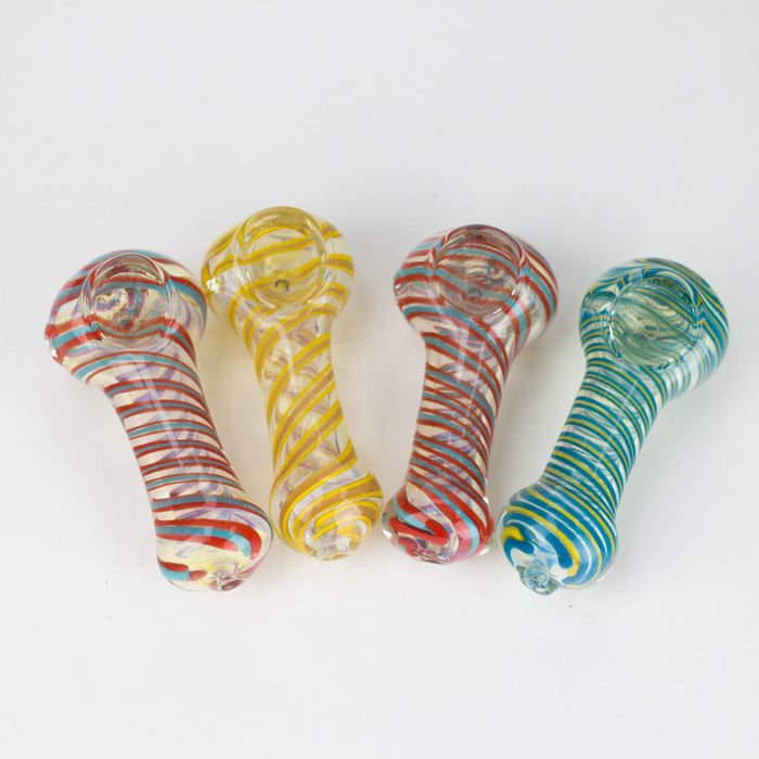 3" pipe, 2pcs pack Glass Pipe Bongzie Smokes Default Title