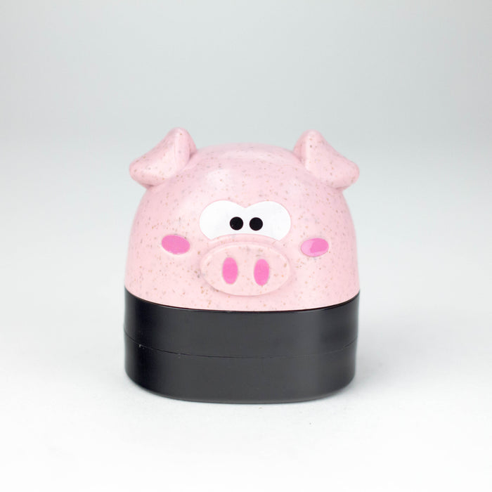 2.5" Cute Animal Design Metal Grinder 4 Layers - Box of 6 Display Pack 777 Smoke