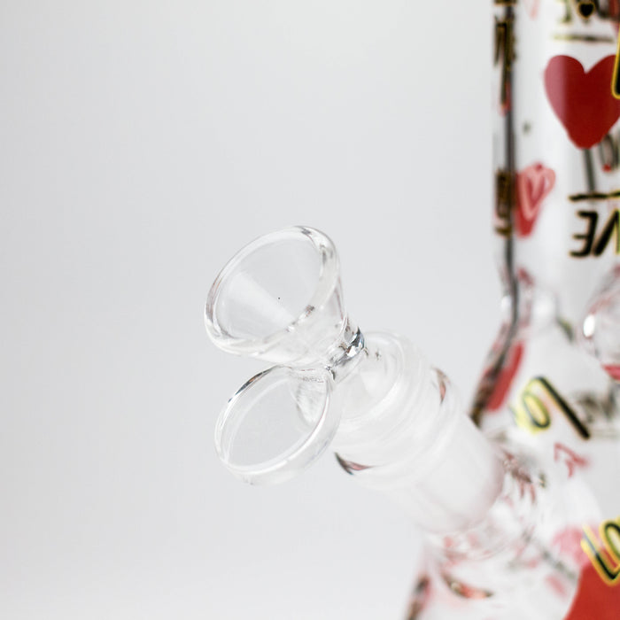 10" Love Design Glass Beaker Bong Glass Bong 777 Smoke