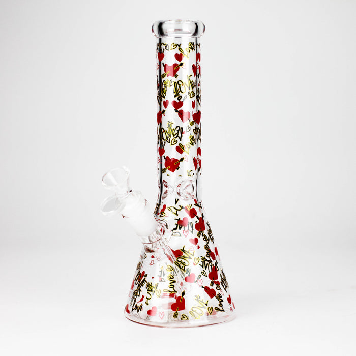 10" Love Design Glass Beaker Bong Glass Bong 777 Smoke Design4