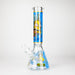 14" Cartoon S Design 7mm Thick Heavy Duty Glass Beaker Bong Glass Bong 777 Smoke Design4