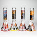 10" Halloween Design Glass Beaker Bong-Glow in the dark Glass Bong 777 Smoke