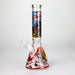 10" Halloween Design Glass Beaker Bong-Glow in the dark Glass Bong 777 Smoke Design1