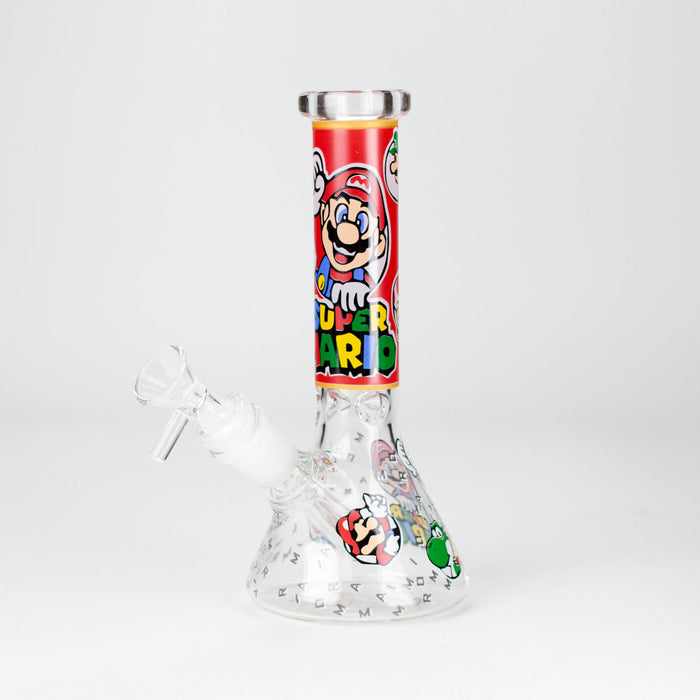 7.5" 4mm OP Design Beaker Bong [PIP881] Glass Bong NIBO Distribution Design B