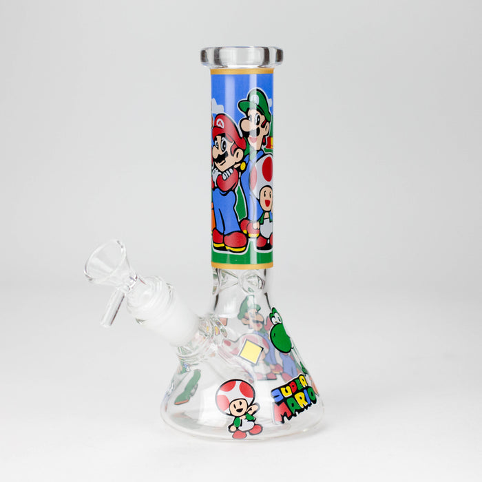 7.5" 4mm OP Design Beaker Bong [PIP881] Glass Bong NIBO Distribution Design C