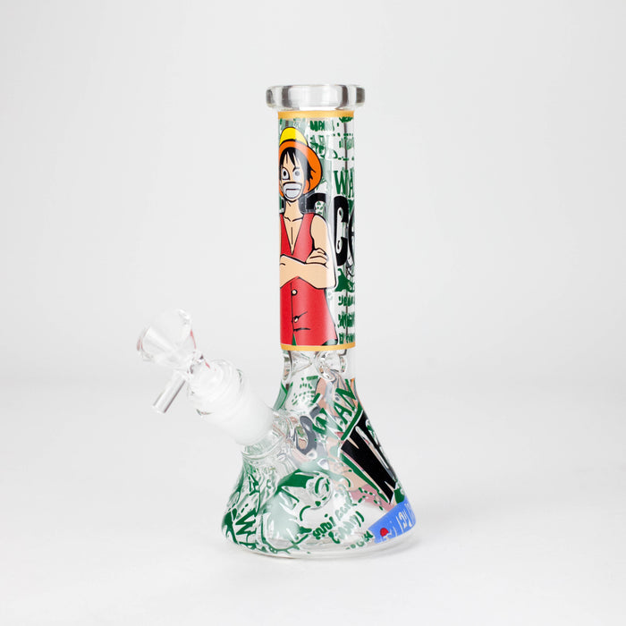 7.5" 4mm OP Design Beaker Bong [PIP881] Glass Bong NIBO Distribution Design A