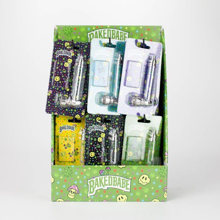 New Design 3.5" Metal Pipe with Screen - Box of 24 with Display Shelf -Series 2