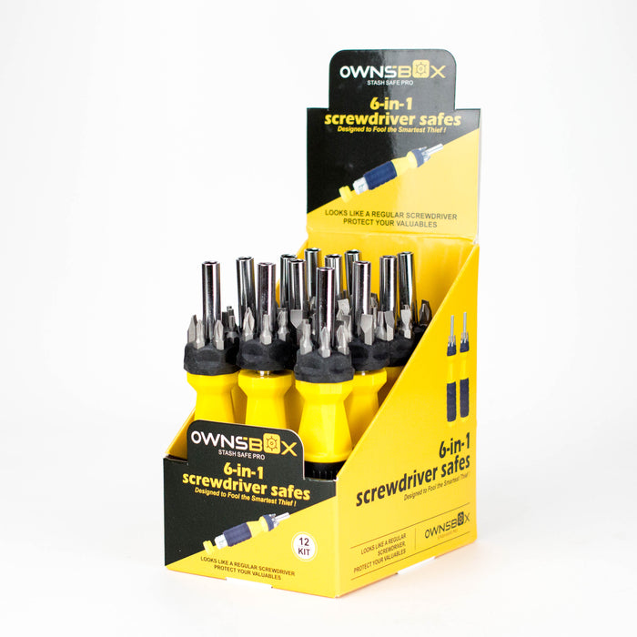 6-in-1 Screwdriver Safety Storage Box of 12