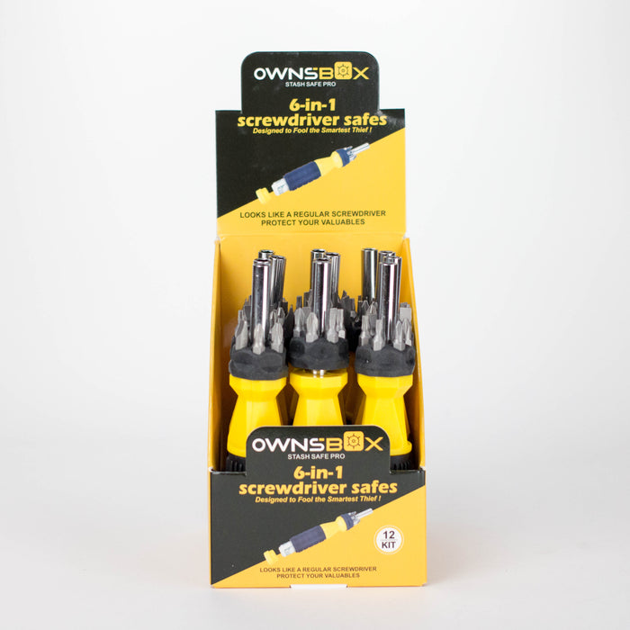 6-in-1 Screwdriver Safety Storage Box of 12