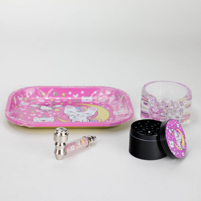 4-in-1 Metal Pipe Smoke Set Complete Kit