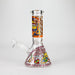 8" Abstract Art Design Glass Beaker Bong Glass Bong 777 Smoke