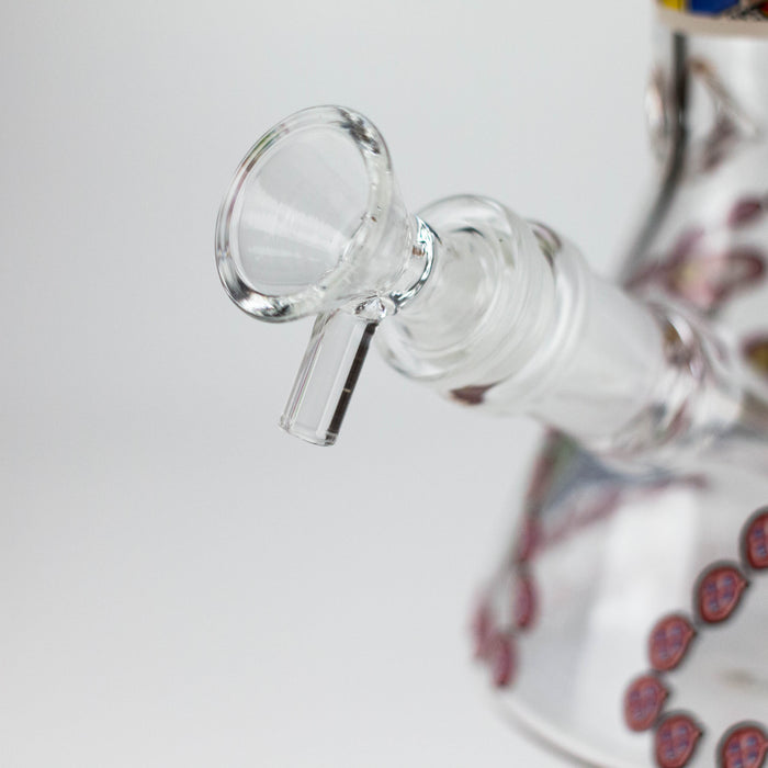 8" Abstract Art Design Glass Beaker Bong Glass Bong 777 Smoke