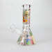 8" Abstract Art Design Glass Beaker Bong Glass Bong 777 Smoke Design2