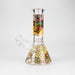 8" Abstract Art Design Glass Beaker Bong Glass Bong 777 Smoke Design3