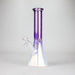 10" Smoke On The Ice Two-Tone Glass Beaker Bong with Octagon Base Glass Bong 777 Smoke Purple