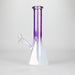 10" Smoke On The Ice Two-Tone Glass Beaker Bong with Octagon Base Glass Bong 777 Smoke