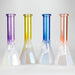10" Smoke On The Ice Two-Tone Glass Beaker Bong with Octagon Base Glass Bong 777 Smoke