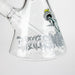 14" The Liberty Is Dead Design 7mm Thick Heavy Duty Glass Beaker Bong Glass Bong 777 Smoke