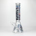 14" The Liberty Is Dead Design 7mm Thick Heavy Duty Glass Beaker Bong Glass Bong 777 Smoke Design4