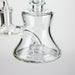 6" 2-in-1 Color Accented Mini Rig with Perc, Banger & Bowl Included Glass Rig 777 Smoke