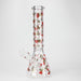 14" Love Design 7mm Thick Heavy Duty Glass Beaker Bong Glass Bong 777 Smoke Design1