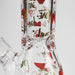 14" Love Design 7mm Thick Heavy Duty Glass Beaker Bong Glass Bong 777 Smoke