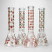 14" Love Design 7mm Thick Heavy Duty Glass Beaker Bong Glass Bong 777 Smoke