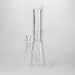 NG | 12 inch Hexagon Tube Cone Perc Bong [YN1183] Glass Bong High-End Brands Glass White
