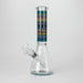 10" Prism Mosaic Design Glass Beaker Bong Glass Bong 777 Smoke Light Blue