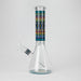 10" Prism Mosaic Design Glass Beaker Bong Glass Bong 777 Smoke