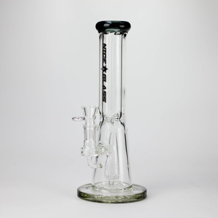 NG | 12 inch Hexagon Tube Cone Perc Bong [YN1183] Glass Bong High-End Brands Glass Black