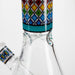10" Prism Mosaic Design Glass Beaker Bong Glass Bong 777 Smoke