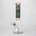 10" Prism Mosaic Design Glass Beaker Bong Glass Bong 777 Smoke Orange