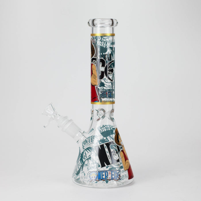 10" Anime Legends Design Glass Beaker Bong Glass Bong 777 Smoke
