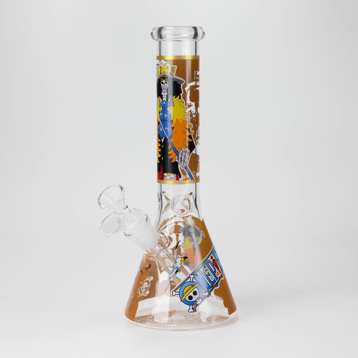 10" Anime Legends Design Glass Beaker Bong Glass Bong 777 Smoke Design2