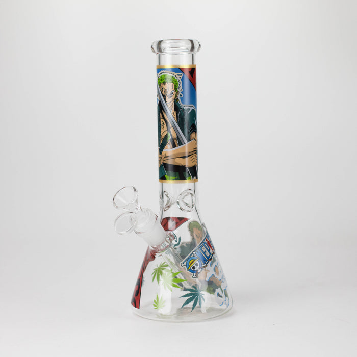 10" Anime Legends Design Glass Beaker Bong Glass Bong 777 Smoke Design3