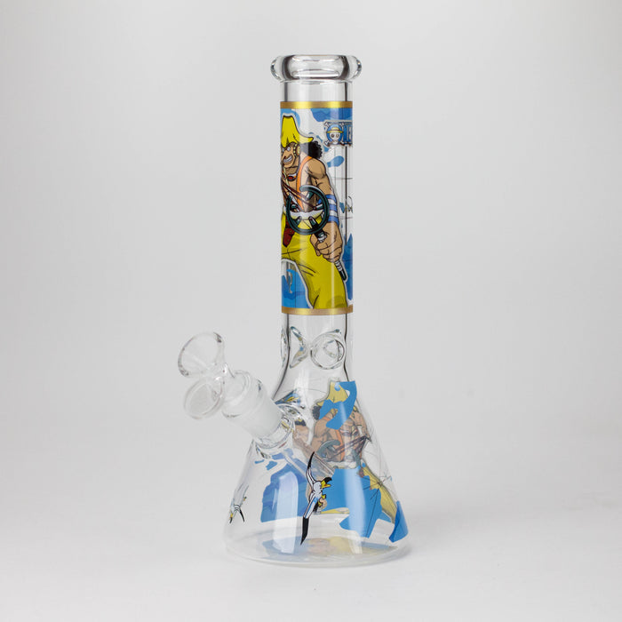 10" Anime Legends Design Glass Beaker Bong Glass Bong 777 Smoke Design4