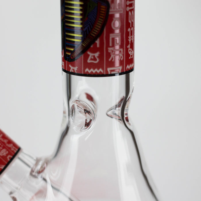 10" Pharaoh's Legacy Design Glass Beaker Bong Glass Bong 777 Smoke