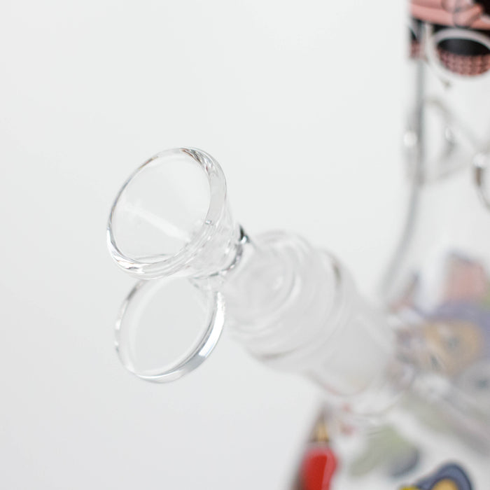 10" Lovely Cartoon Design Glass Beaker Bong Glass Bong 777 Smoke